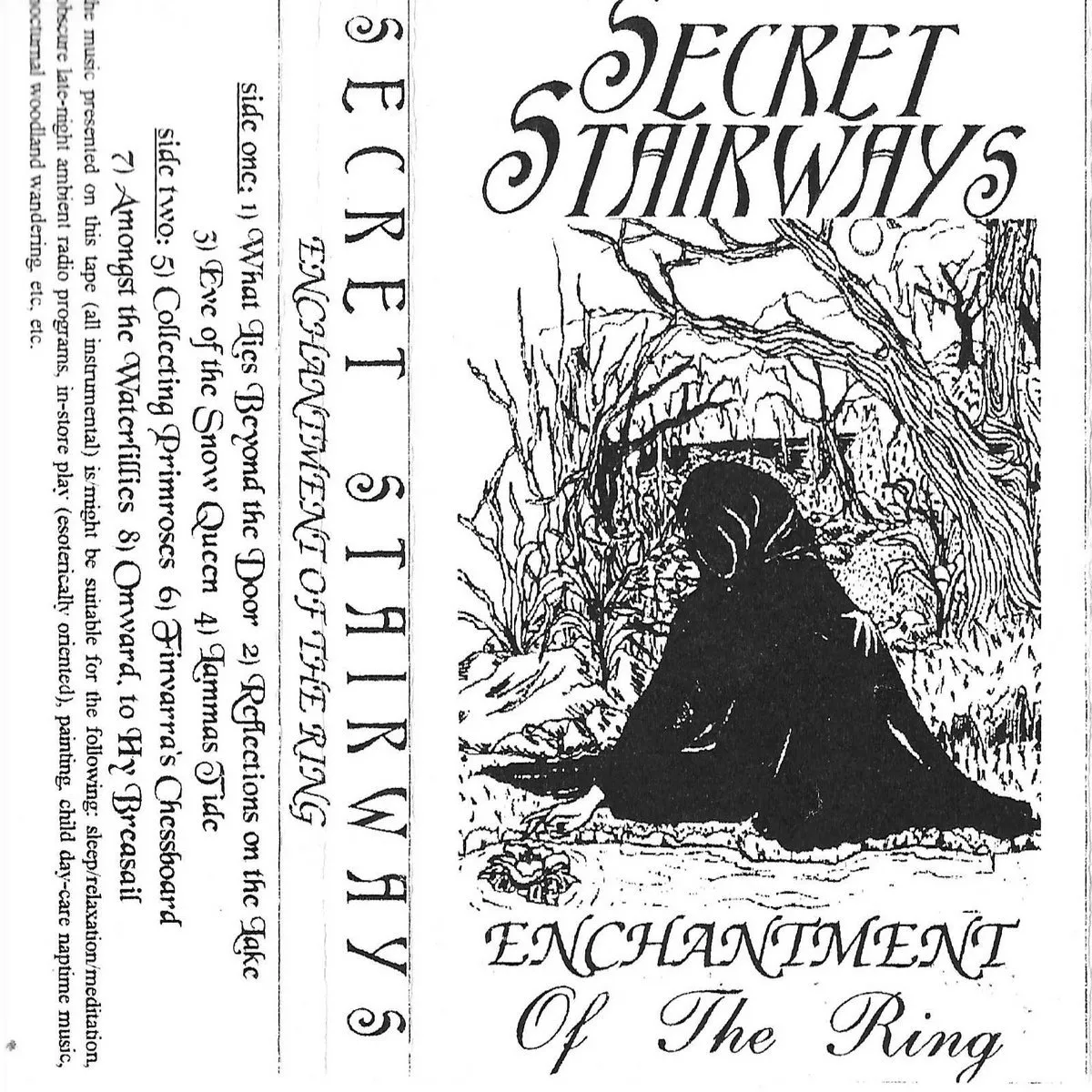 J-card insert for the Secret Stairways album Enchantment of the Ring