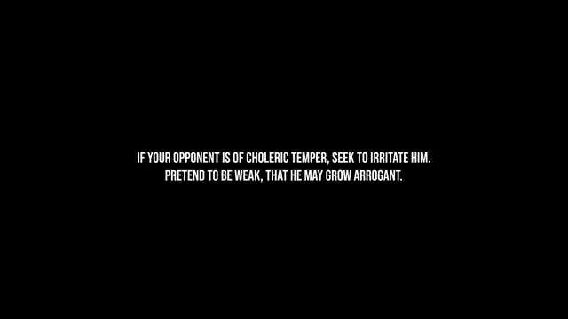 A video player displaying a quote on a black background