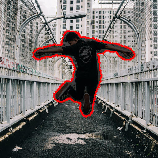 A grid of 10 pairs of images showing object removal results. Each pair consists of an input image with a red-outlined object and a result image with that object removed.